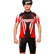 INBIKE Series 100%Ployester Material Short Sleeve Man Cycling Jersey Suit with Silicone Pad QG021