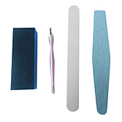 4PCS Nail Clippers Manikyr Kit (2 Cuticle Trimmer en Sponge en Callus Eliminator)