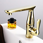 Moderna maniglia centerset lavandino rubinetto del bagno Ti-PVD Fine