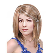 Capless Long Blonde and Gray Straight High Quality Synthetic Wigs