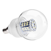 E14 3.5W 48x3528 SMD 230-250LM 6000-6500K Luz Natural White LED Bulb Bola (110V/220V)