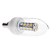 E14 6W 30x5050 SMD 420-450LM 3000-3500K luz blanca cálida LED Vela Bombilla (85-265V)