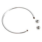 Simple Round Silver Plating Bracelet