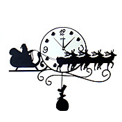 23.5 "Vrolijk kerstfeest Metal Klok van de Muur