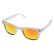 Vintage Laser Rosso lenti polarizzate occhiali da sole bianchi