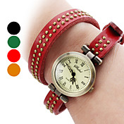 Femmes PU Montre analogique bracelet à quartz (couleurs assorties)