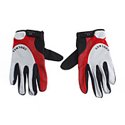 K2 rød + sort + Gray Nylon Komfortabel / Åndbar Full-finger Handsker til Cykling / Bjergbestigning