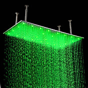 50x100cm roestvrij stalen vierkante geleid regenval douche kop (zonder douche-arm) (0758-hm-bd011-1)