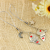 "Ti amo" portachiavi amante (set di 4 coppie)