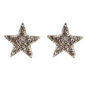 Pentágono completa Pendientes Diamond Studded