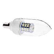 E14 3.5W 48x3528 SMD 230-250LM 6000-6500K Natural White Light Bulb Candle LED (110V/220V)
