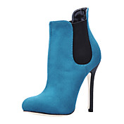 Fabulous Suede Stiletto Heel Ankle Boots Party / Evening Shoes