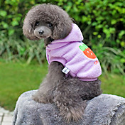 Strawberry Rabbit Pattern Coral Fleece Hoodie for Dogs (Assorted Color,XS-XL)