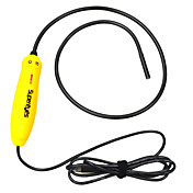 7mm Water Proof USB 2.0 300KP 10X Flexible Camera Endoscope w/ 4-LED - Yellow