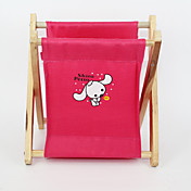 Bois bande dessinée de chien Cadre Motif de stockage de sacs en textile