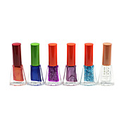 Regular Shining color de esmalte de uñas No.13-18 (4 ml, 6PCS)
