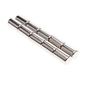 10-Pack Super-Strong Rare-Earth RE Magnets (D6x10mm)