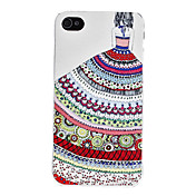 Девушка Pattern Жесткий чехол для iPhone 4 и 4S