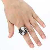 Pearl Roses Open Ring