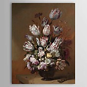 Mão Pintura a óleo pintado Natureza morta de flores 1303-SL0076