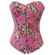 rose florale satin lolita pays corset