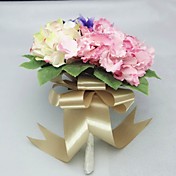 Forme ronde satin de mariée Bouquet