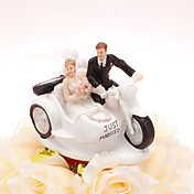 Conducir a la iglesia de la boda Topper Pastel