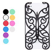 Выдалбливают Стиль Butterfly Design Жесткий чехол для iPhone 4 и 4S (разные цвета)