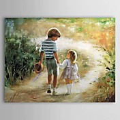 Hand geschilderd olieverfschilderij People 1303-PE0224