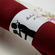 Personalisierte Paper Napkin Ring - Sweet Hug (Set von 50)