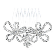 Einfache Legierung mit Strass Damen Kämme
