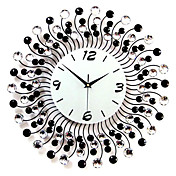 20 "Modern diamantes incrustados de metal reloj de pared