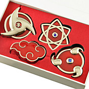 Badge Outfit Inspired by Naruto Akatsuki Symbol and Sharingan