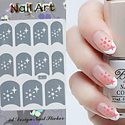 3PCS Mixed-style Paper Nail Art Image Stamp Stickers LK Series No.18