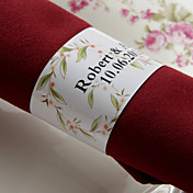 Personalisierte Paper Napkin Ring - Lovable Flower (Set von 50)