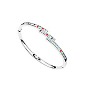 Stylish Alloy Plating Platinum With Crystal Women's Bracelet(More Colors)
