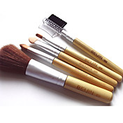 nye 5 stk mini starter makeup børste sæt med gratis pose (gratis gaver)