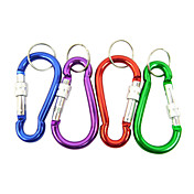 Al Alloy Locking Aluminum Carabiner (Random Color)