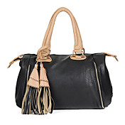 Women's Whole Colored Simple PU business Satchel(33*34*15cm)