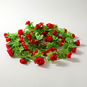 2m (6.5ft)Red Rose Vine Decoration