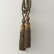 Classic Rayon Brown Tassel (ett par)
