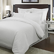 3PCS 250TC Hobro Tissé en satinette de coton à rayures Double / Queen / King Set housse de couette