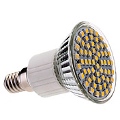 Lampadina LED, luce bianca/calda E14 60x3528 SMD 3.5W 400LM 2800-3200K 9220-240V)