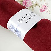 Personalisierte Paper Napkin Ring - Heart Design (Set von 50)