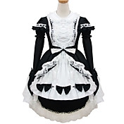 Princess Long Sleeve Short Cotton Shiro& Kuro Lolita Dress