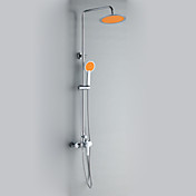Contemporary Style Chrome Finish Duscharmatur mit Durchmesser 24cm Duschkopf + Handbrause
