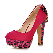 Elegant Suede Chunky Heel Pumps/Closed Toe With Tassel Party/Evening Shoes (More Colors)