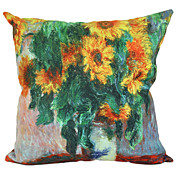 Floral Girassol Suede fronha decorativa