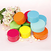 Simples Rodada Tin favor Matel - Conjunto de seis (mais cores, mais tamanhos)