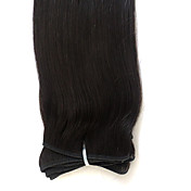4 oz Top Qualidade 100% cabelo indiano de Remy 18 máquina Silk polegadas Reto Feito Tramas